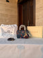 COACH BLUE BAG WITH CHERRY PATTERN AND CHERRY CHARM