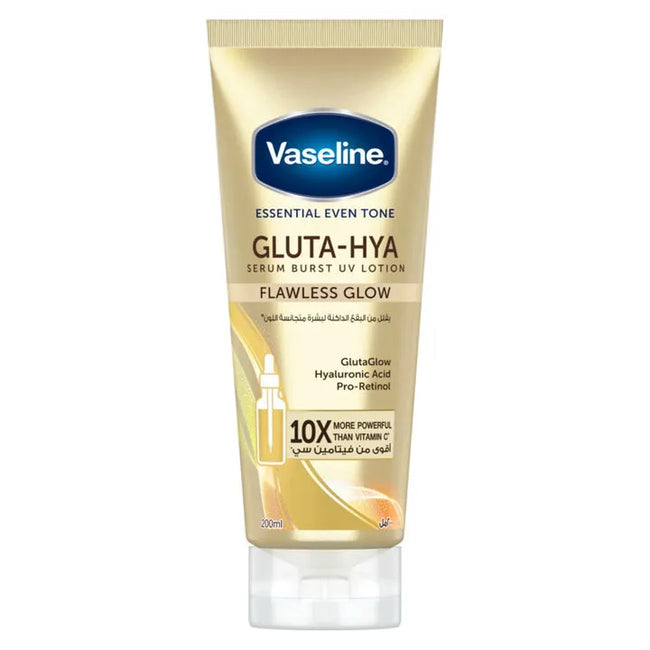 Vaseline Gluta-Hya Serum Burst UV Lotion - Flawless Bright 70x -200ml Hover Image