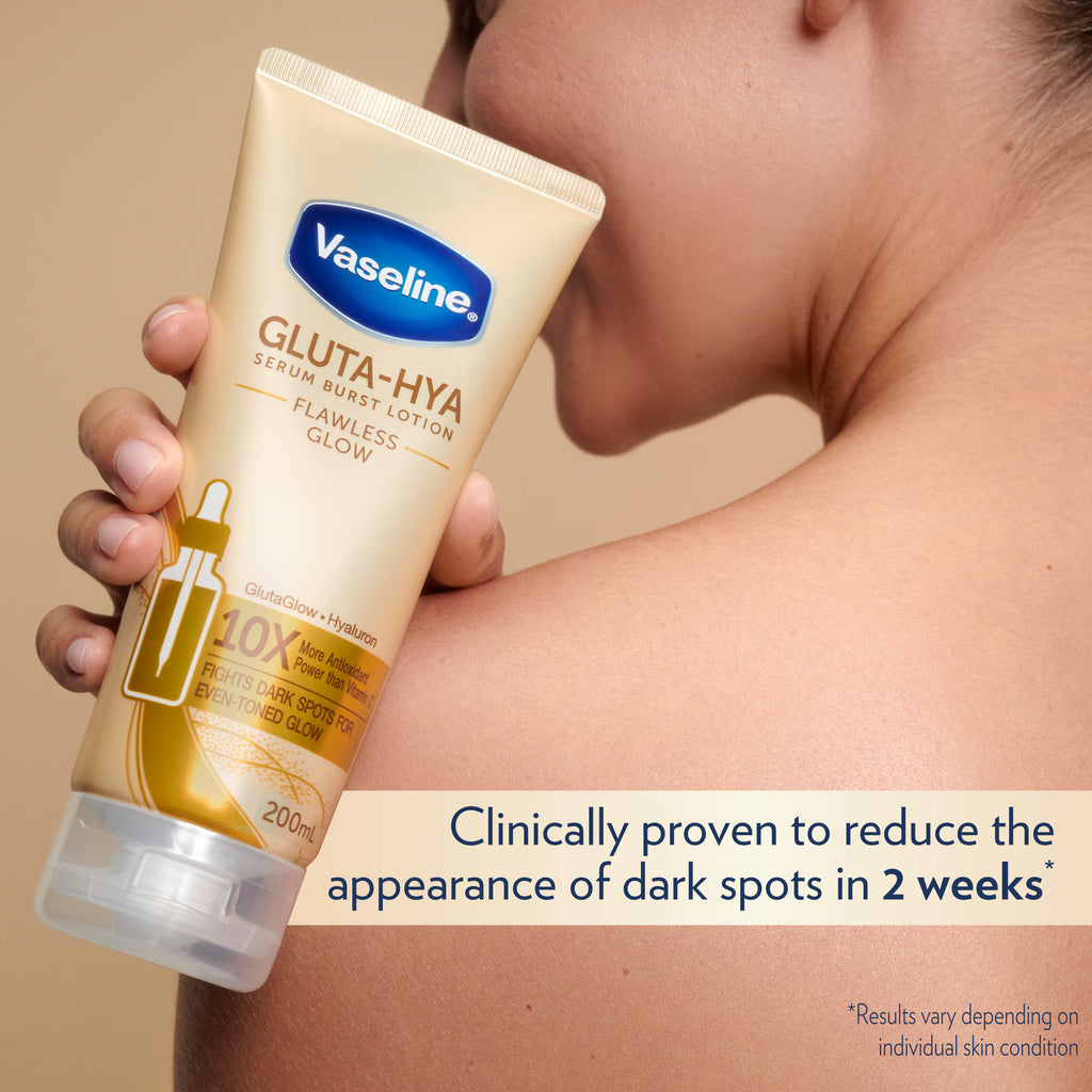 Vaseline Gluta-Hya Serum Burst UV Lotion - Flawless Bright 70x -200ml