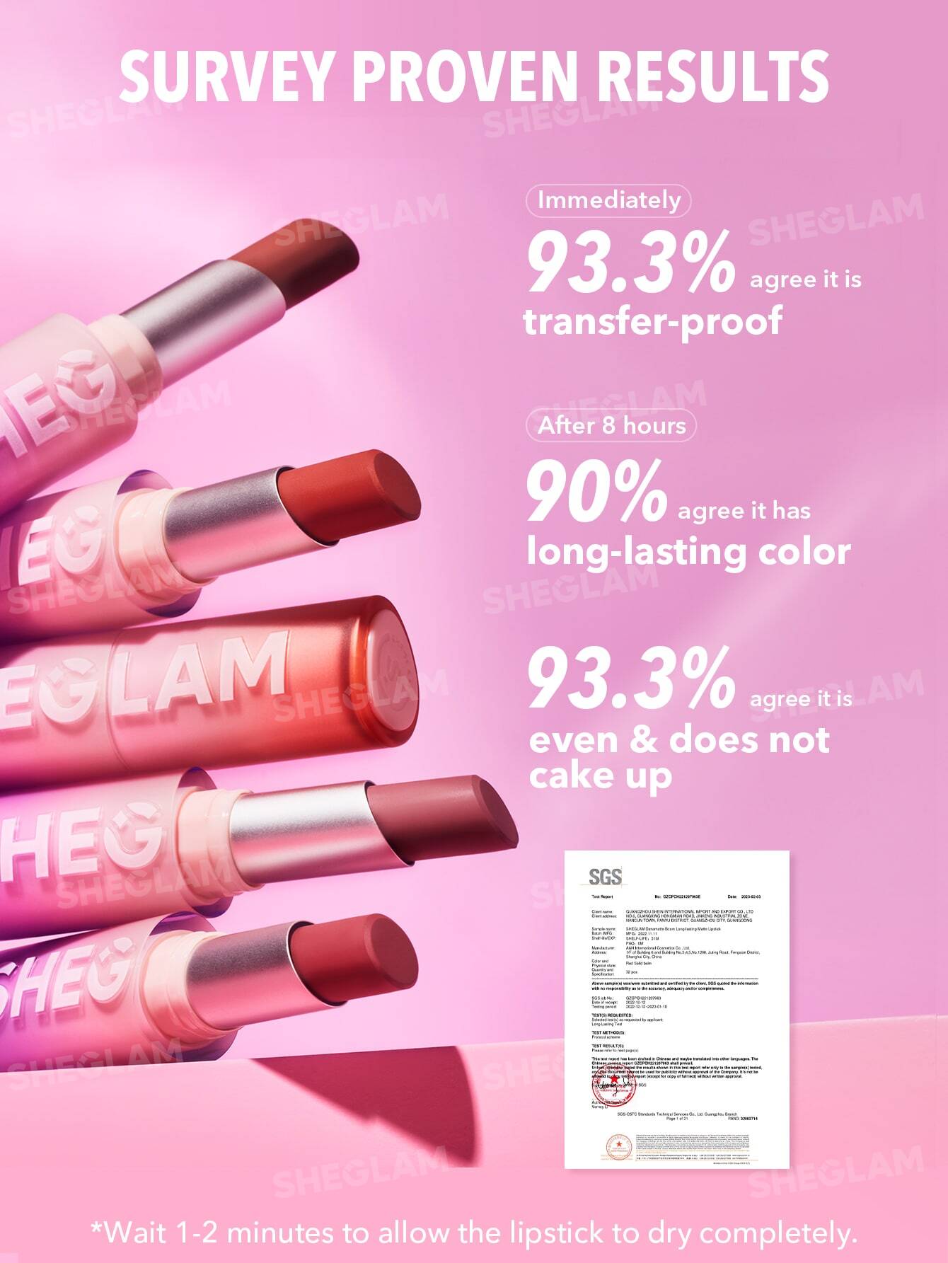 Sheglam Dynamatte Boom Long lasting Matte Lipstick