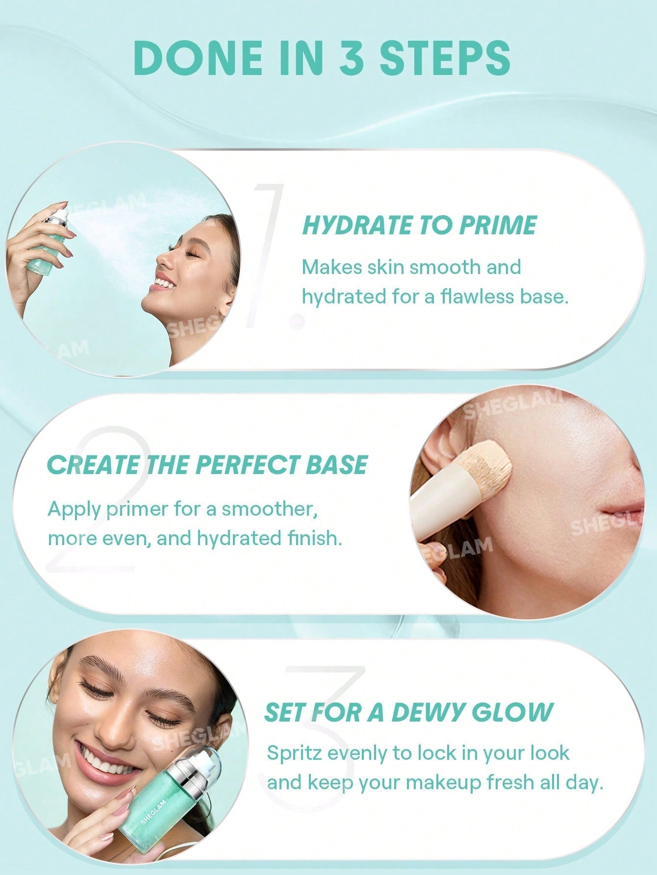 Sheglam Good Grip Hydrating Prime And Set Spray 55ml