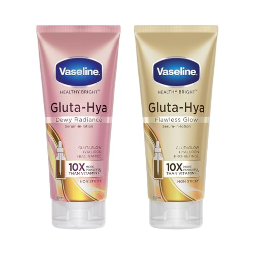 (pack of 2) Vaseline Gluta-Hya Flawless Glow, 200ml Gluta-Hya Dewy Radiance, 200ml Main Image