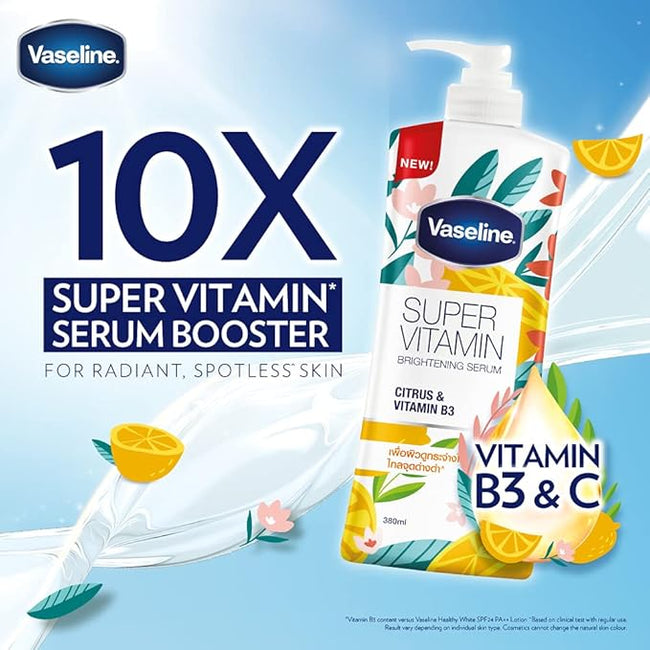 Vaseline Super Vitamin Citrus and Vitamin B3 Serum 360ml. Hover Image