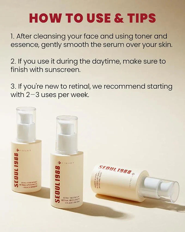 SEOUL 1988 Serum : Retinal Liposome 2% + Black Ginseng 30ml Main Image