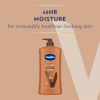 Vaseline total moisture cocoa glow 24 nourishing lotion  750ml Hover Image