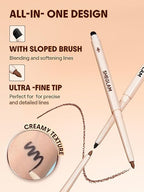 SHEGLAM Gel Glide Eyeliner Pencil Creamy Waterproof Smudgeproof Longwearing Eyeliner-Brown