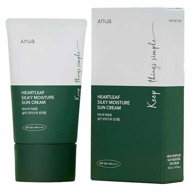 Anua - Heartleaf Silky Moisture Sun Cream SPF 50+ PA++++ 50ml Hover Image