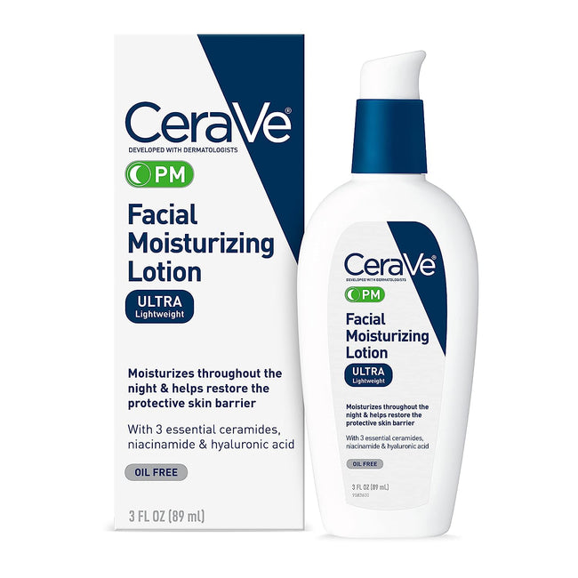 CeraVe Facial Moisturizing Lotion PM ultralight weight Hover Image