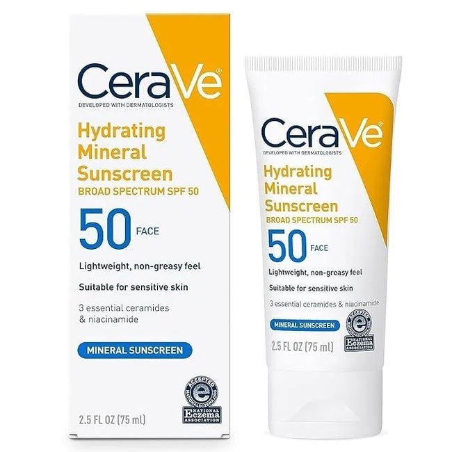 CeraVe Hydrating Mineral Sunscreen Hover Image
