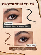 SHEGLAM Gel Glide Eyeliner Pencil Creamy Waterproof Smudgeproof Longwearing Eyeliner-Brown