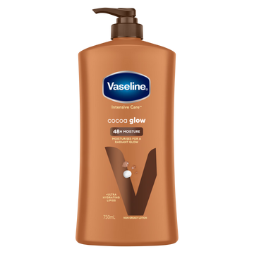 Vaseline total moisture cocoa glow 24 nourishing lotion  750ml