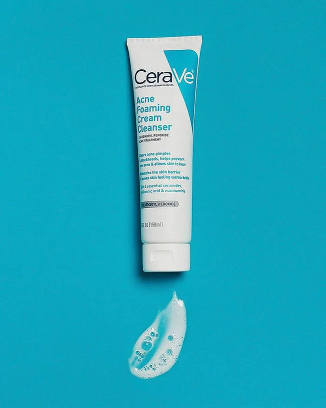 CeraVe Acne Foaming Cream Cleanser Main Image