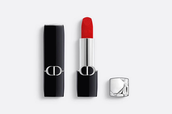 DIOR Rouge Lipstick Floral Lip Care - 999 Shade Hover Image