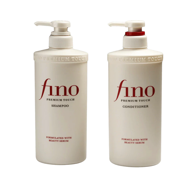 Shiseido fino Premium Touch Shampoo 550ml + Conditioner 550ml Set Hover Image
