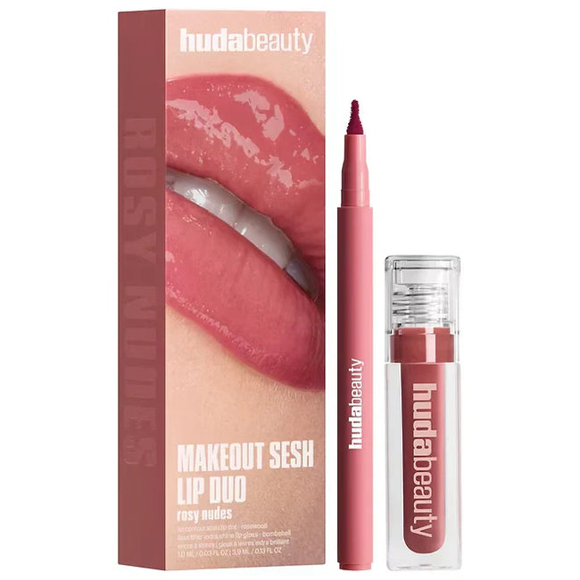 Huda Beauty Make Out Sesh Lip Stain and Lip Gloss Duo Main Image