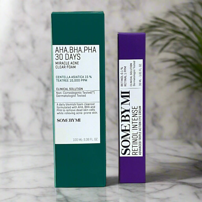 Some By Mi Acne Clear Foam + Some By MI Retinol Intense Eye Cream Deal Main Image