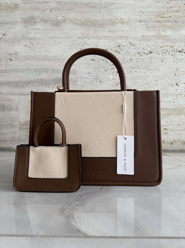 CHARLES & KEITH BAG ( BROWN ) Hover Image