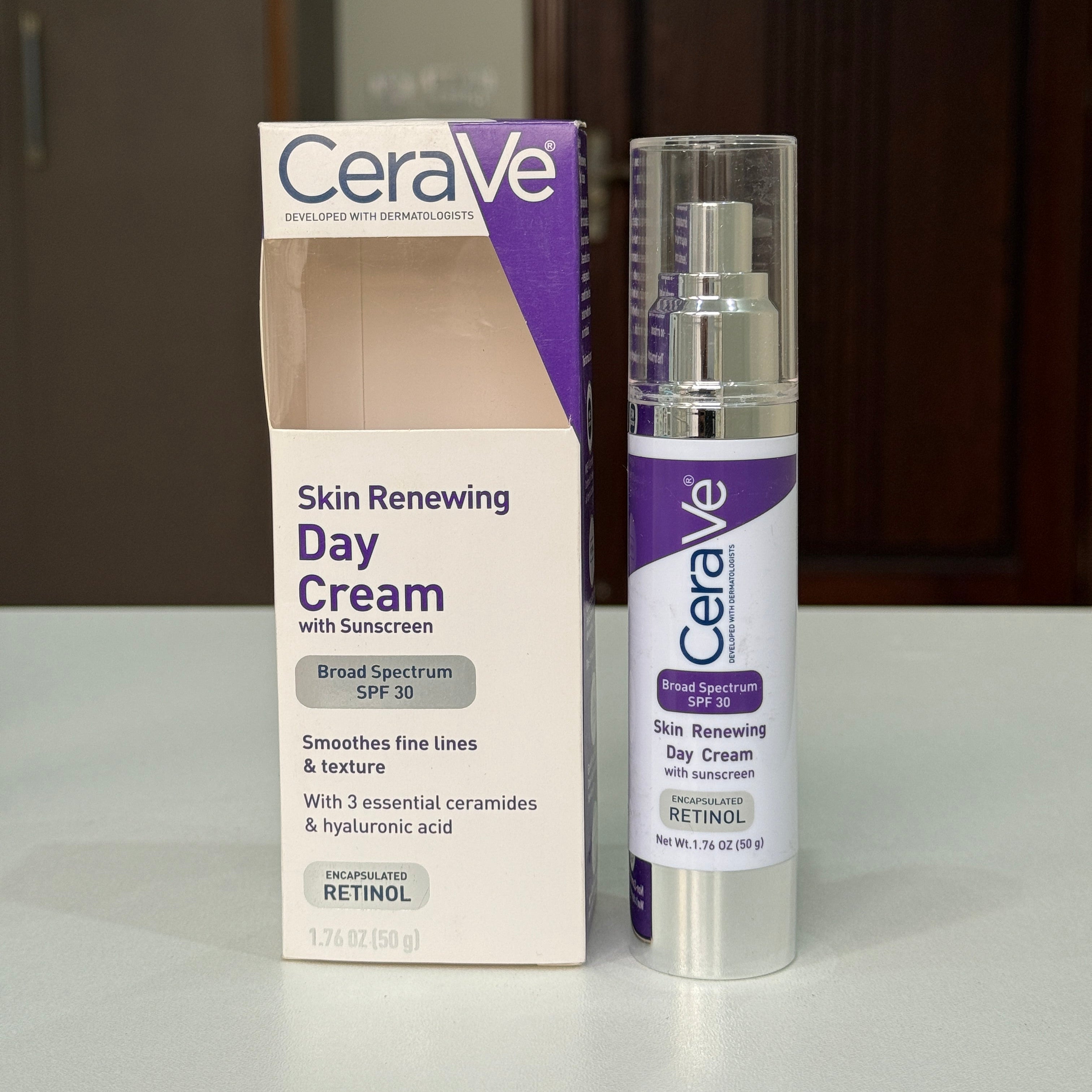 CeraVe Renewing Day Cream with Retinol, SPF30