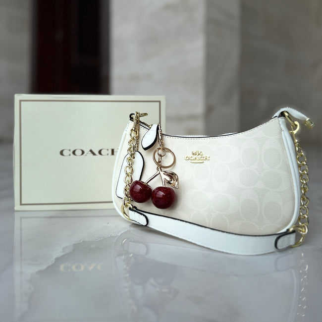 Coach Penn Shoulder Bag With A Cherry Charm Main Image