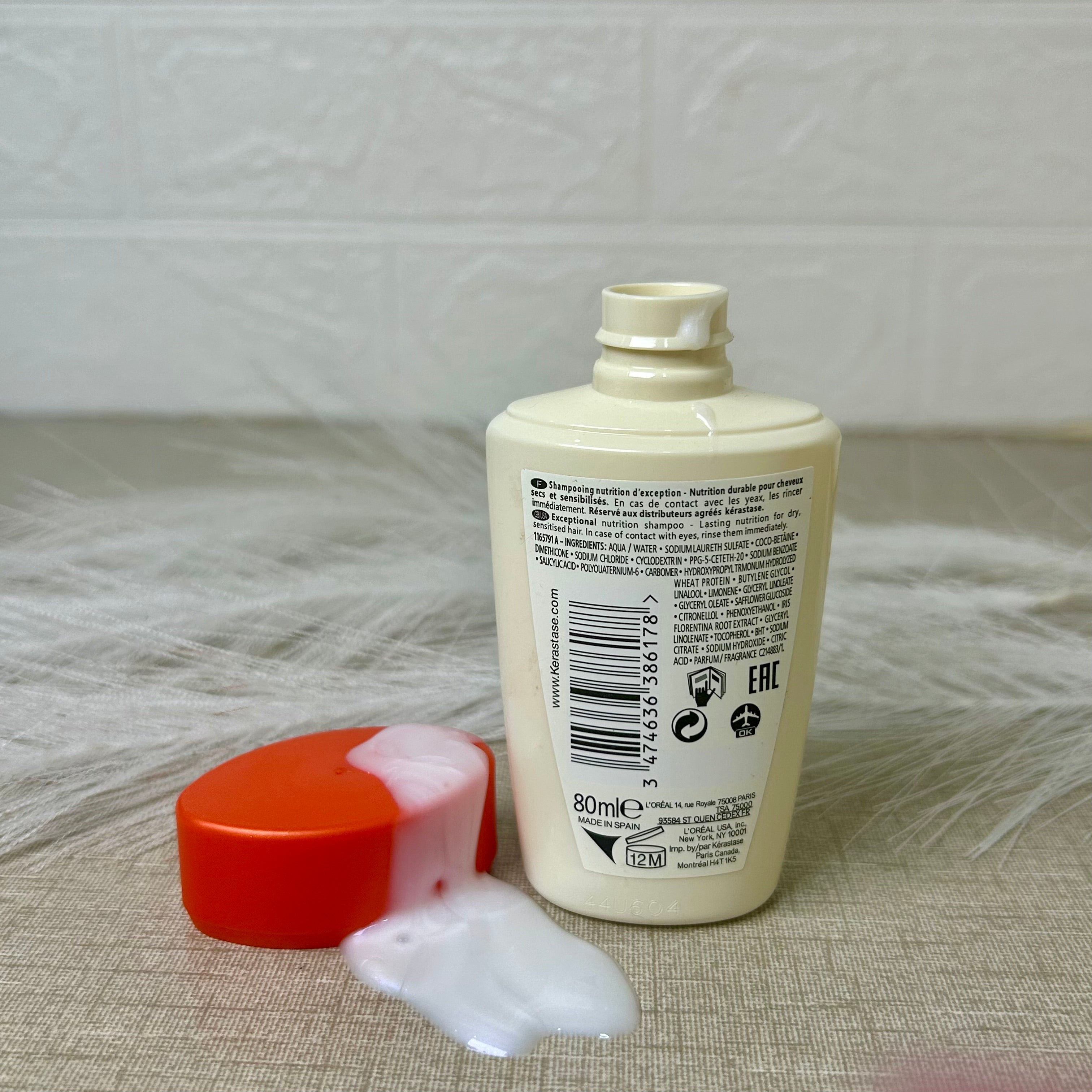 KERASTASE PARIS Nutritive Exceptional nutrition shampoo 80ml (For dry & sensitive hairs)