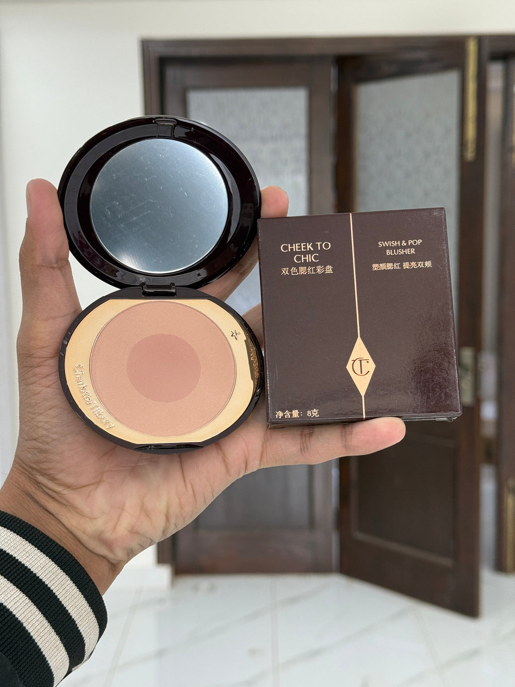 Charlotte Tilbury Pillow Talk Cheek to Chic Swish & Pop blusher shade (SEX ON FIRE)
