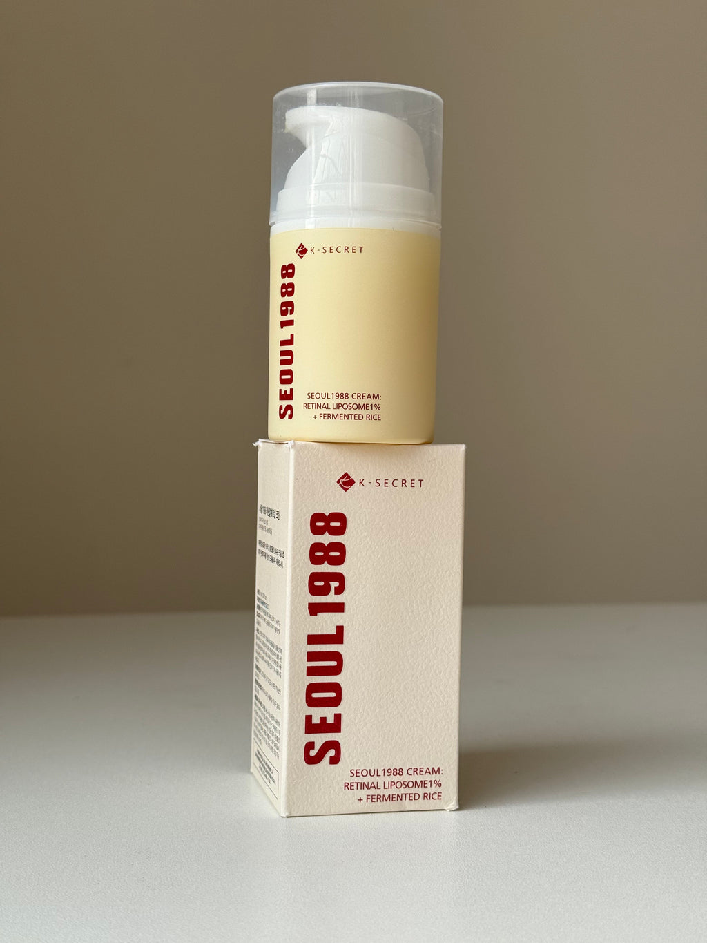 K-SECRET SEOUL 1988 Cream : Retinal Liposome 1% + Fermented Rice 50ml