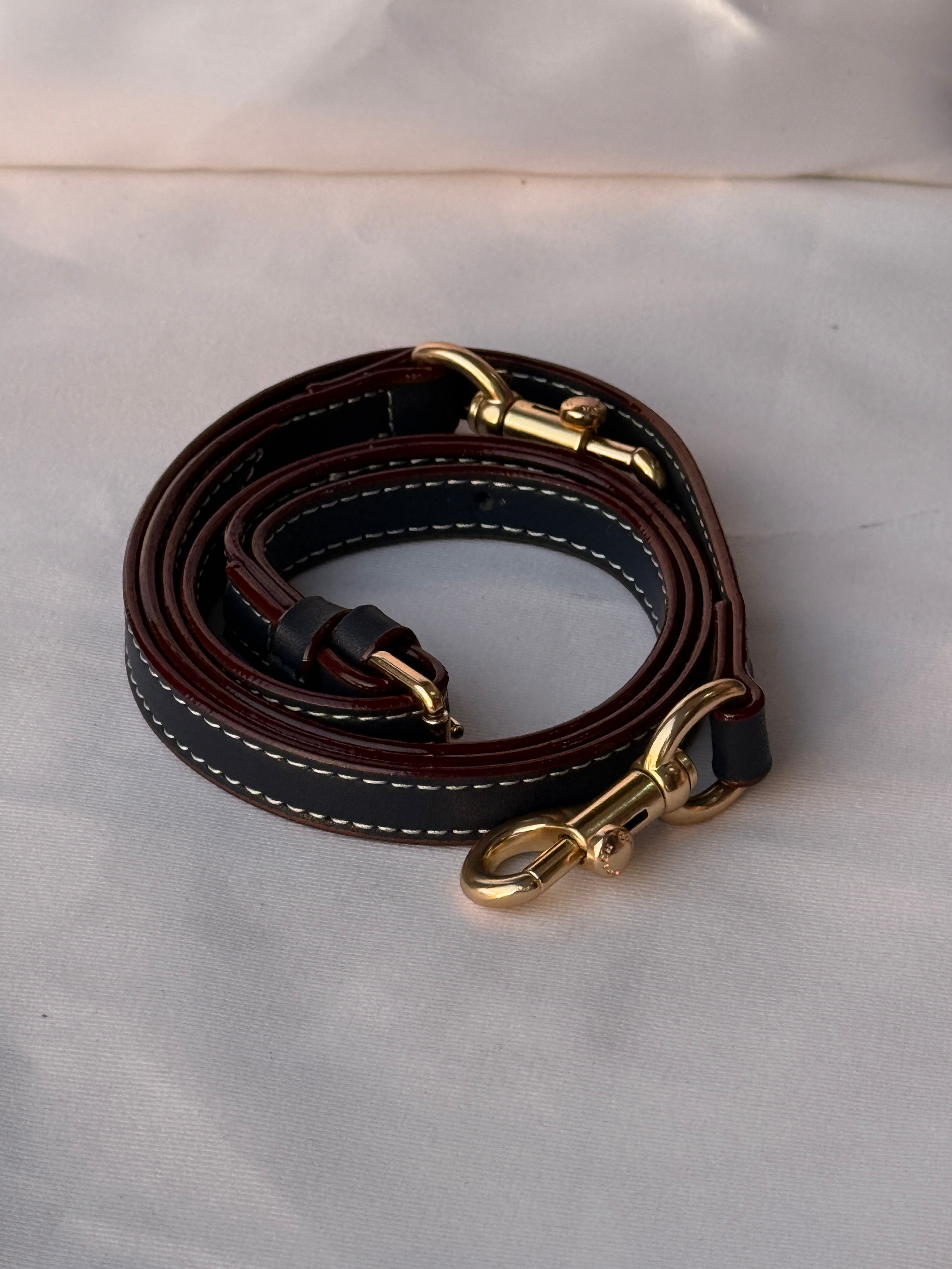 COACH BLUE BAG WITH CHERRY PATTERN AND CHERRY CHARM