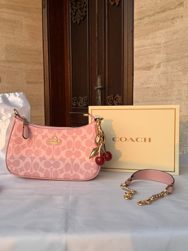 COACH PINK EXTRA PATTERN BACK WITH 2 CHERRY STRIPS Main Image