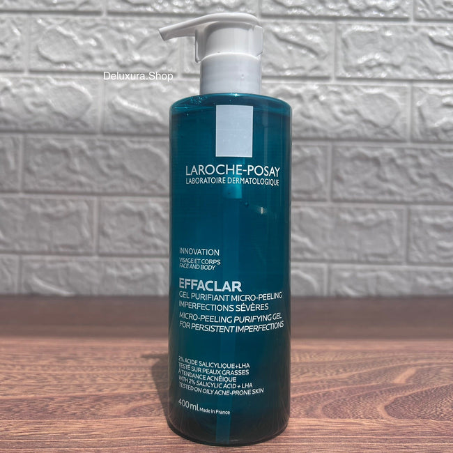 La Roche Posay EFFACLAR Micro Peeling Purifying Gel cleanser  (pump) Hover Image