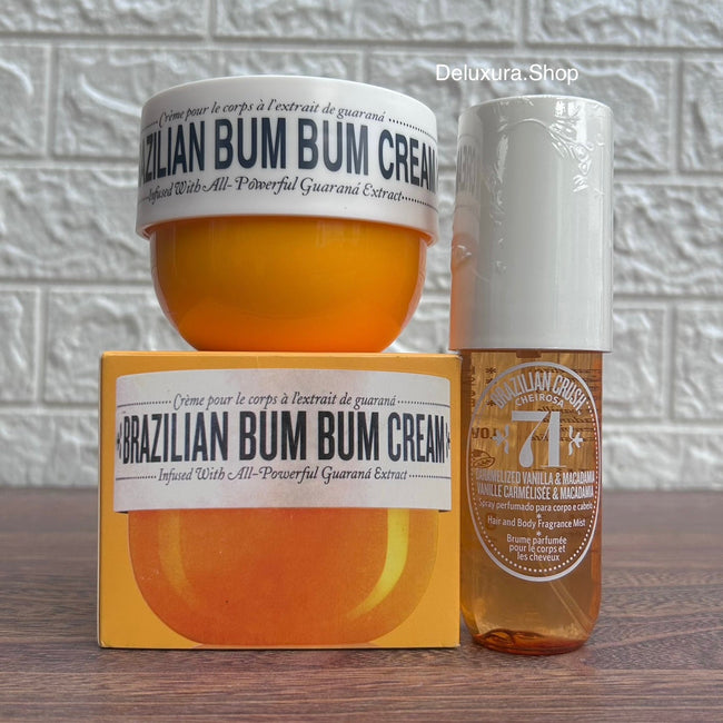 Brazilian Beauty Duo: Bum Bum Cream & Cheirosa 71 Hover Image