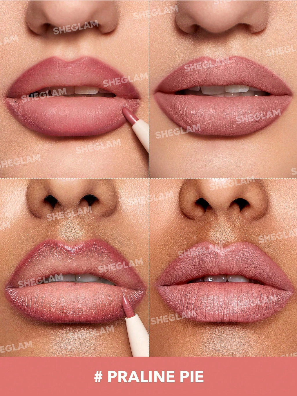 SHEGLAM 2 in 1 Glam Lipstick and Liner Duo