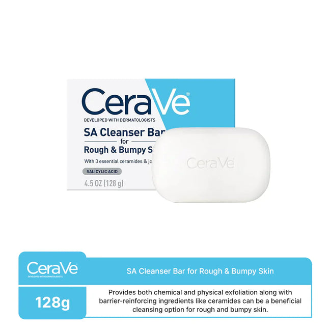 CERAVE SA Cleanser bar for rough and bumpy skin 128g Hover Image