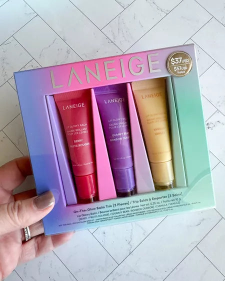 LANEIGE Lip glowy Balm trio pack of 3 set Hover Image
