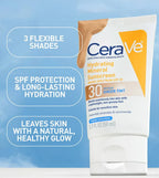 Cerave Hydrating Mineral Sunscreen SPF 30 Light Sheer Tint