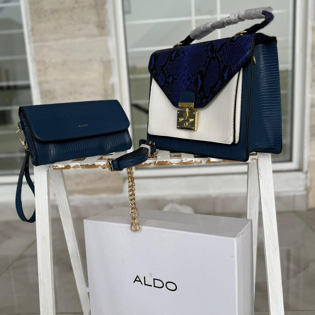 ALDO HANDBAG (BLUE )