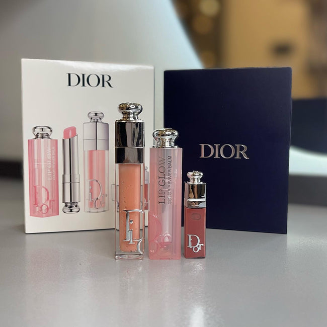 Dior Addict Lip Essentials 3pc Set + Gift Box Lip Glow & Maximizer Hover Image