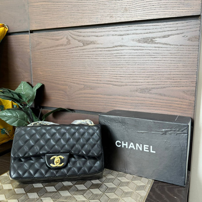 Chanel Paris Double Flap Bag (black) Hover Image