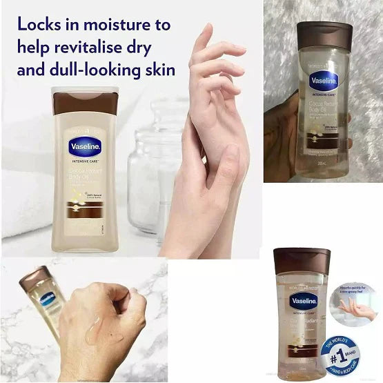 Vaseline intensive Care Cocoa Radiant  Body Oil (200ml) – Story Brand
